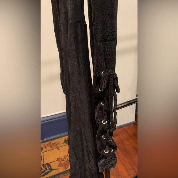 Jezebel Black Dress- Size Small Ad. Long sleeves- laces up arms & Back. Unique! - Picture 2 of 7